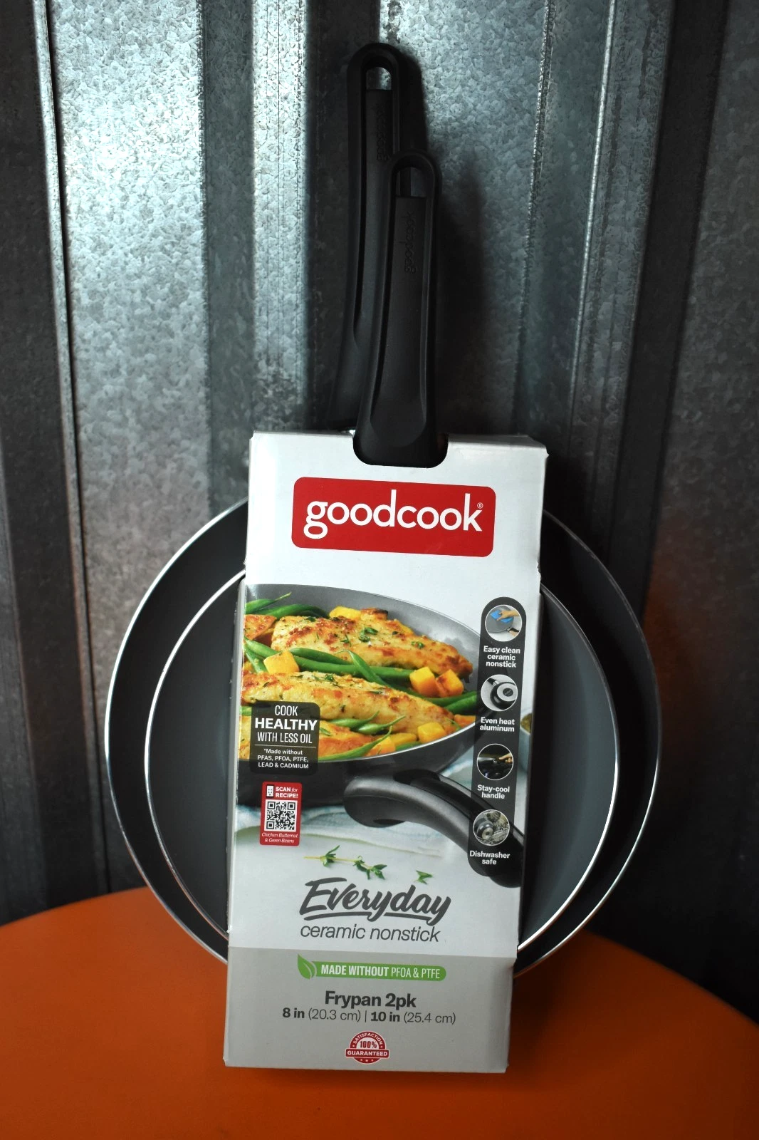 GoodCook 8" and 10" Set Ceramic Nonstick Fry Pan Frypan - NEW
Opens in a new window or tab
