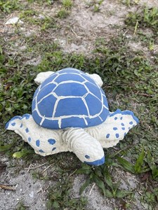Latex Fiberglass Mold Make Concrete Or Plaster 9 Inches Long Sea Turtle