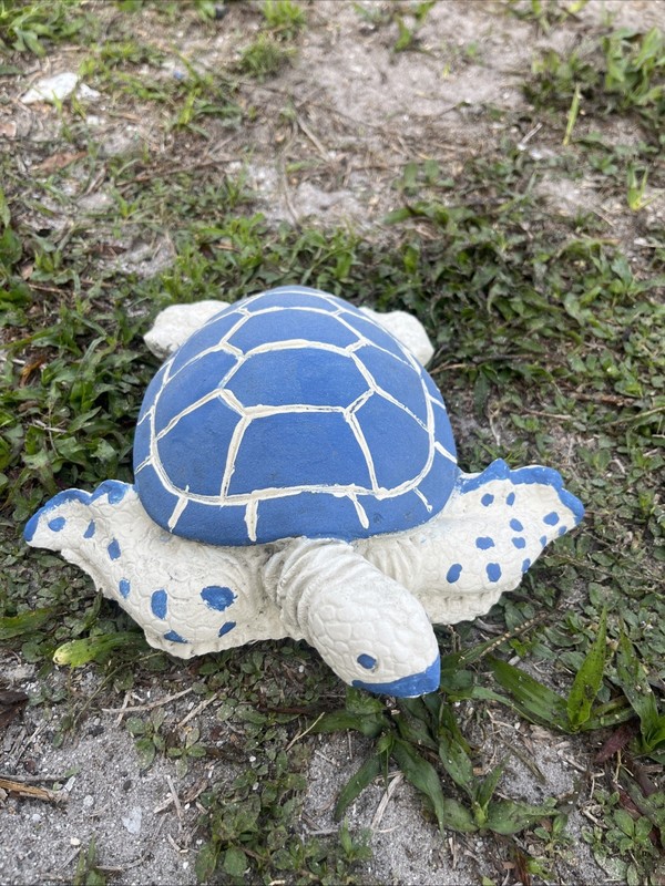 Latex Fiberglass Mold Make Concrete Or Plaster 9 Inches Long Sea Turtle