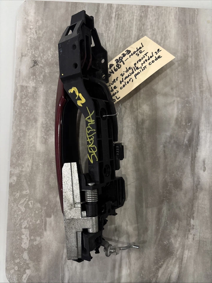 20-23 Nissan Sentra SR Driver Left Front Door Handle Exterior Maroon Paint NBL - Image 3 of 4