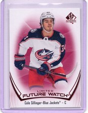 Cole Sillinger 2021-22 UD SP Authentic Limited Future Watch Rookie Card #188. rookie card picture