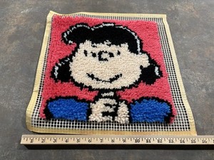 Peanuts Lucy Completed Latch Hook