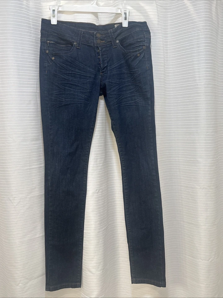 CAMPUS JEANS SZ 10 WOMENS JEANS PENN STATE BUTTON FLY WE ARE PSU EUC COLLEGE Y2K - Image 2 of 4