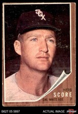 1962 Topps #116 Herb Score Normal Tint White Sox COMMON VARIATION 1 - POOR