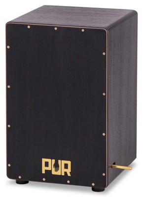 PUR Cajon PC 4399 Vision Pro Black Gold Percussion Heel Off Snare Trommel Bass