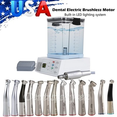 Dental Brushless LED Electric Micromotor Motor/1:5 1:1 1:4.2 LED Contra Angle