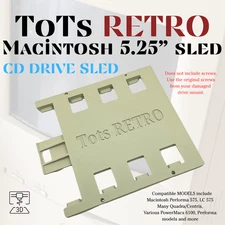 Apple Macintosh 5.25” Drive sled for CD ROM 3d Printed part # 815-1122