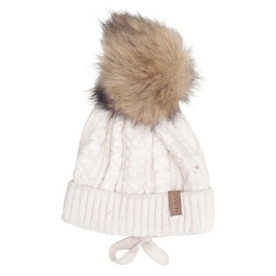 Lindberg, Bommelmütze, Größe: ONE SIZE, Acryl/Baumwolle/Wolle, Beige #SMz