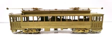 HO gauge N J Custom Brass Third Ave RY trolley in original box (lot BB563)