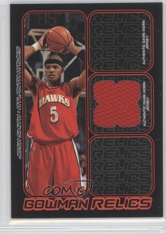 2006-07 Bowman Draft Picks & Stars Bowman Relics Josh Smith #BR-JS 0b9