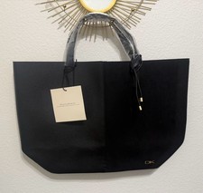 Donna Karan Cashmere Mist Collection Black Tote Bag NWT
