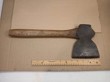 Vintage H.S.B. & Co. Hewing Hatchet Head Broad Hand Axe w/Handle Made in USA