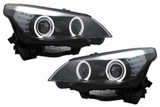 LED DRL Tagfahrlicht Angel Eyes Scheinwerfer f�r BMW 5er E60 E61 03-07 LCI Look
