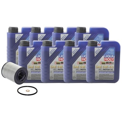 8L Liqui Moly Leichtlauf High Tech 5W-40 WixXP Engine Oil Change Kit for E53 X5