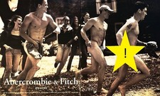 1998 ABERCROMBIE & FITCH Original Vintage 2-PAGE Print Ad Fashion Men's Boxers