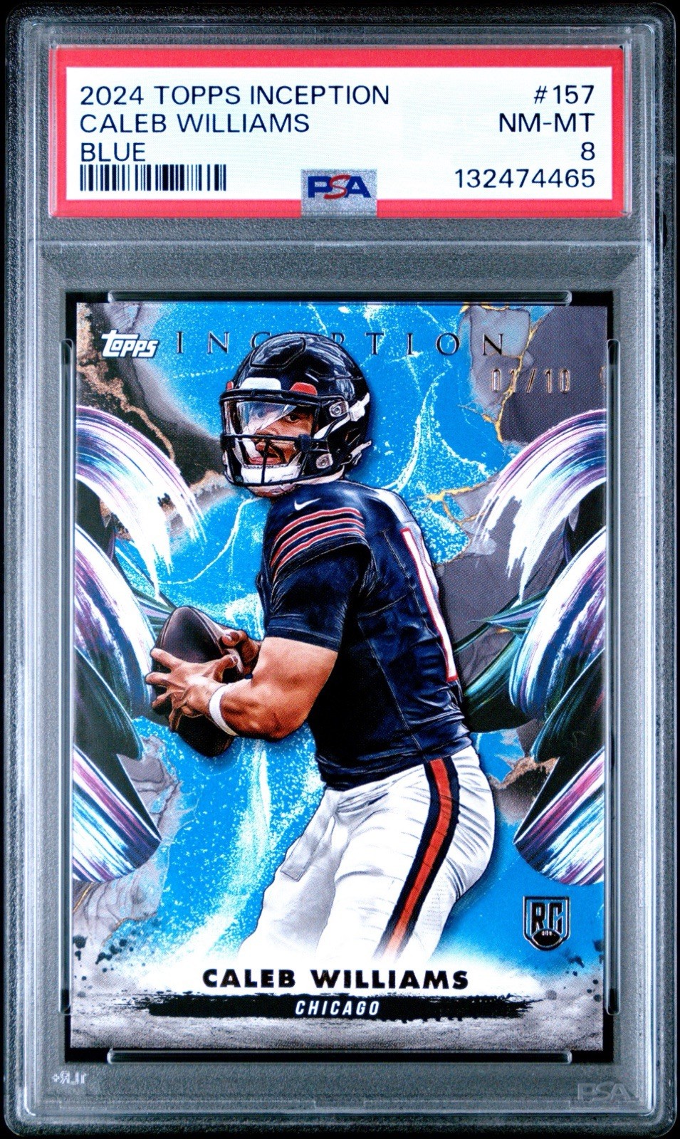 Caleb Williams Topps Inception #157 Blue