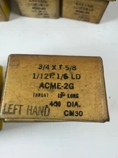 1 /12 P  1/6  12P ACME  Landis  Chaser  sized   3/4  X 1  5/8" LH