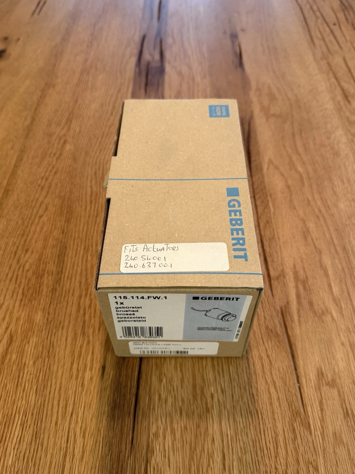 Geberit Pneumatic Single Flush Button Brushed Chrome 115.114.FW.1 - Brand New 3