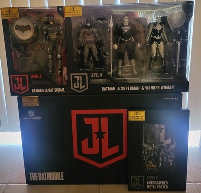   McFarlane DC Collector's Club Drawing Board JUSTICE LEAGUE Level 5 Full Set