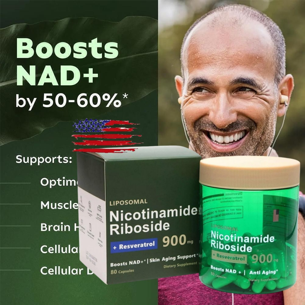 NAD+ Supplement for Anti-Aging Energy Focus & Nicotinamide Riboside Resveratrol