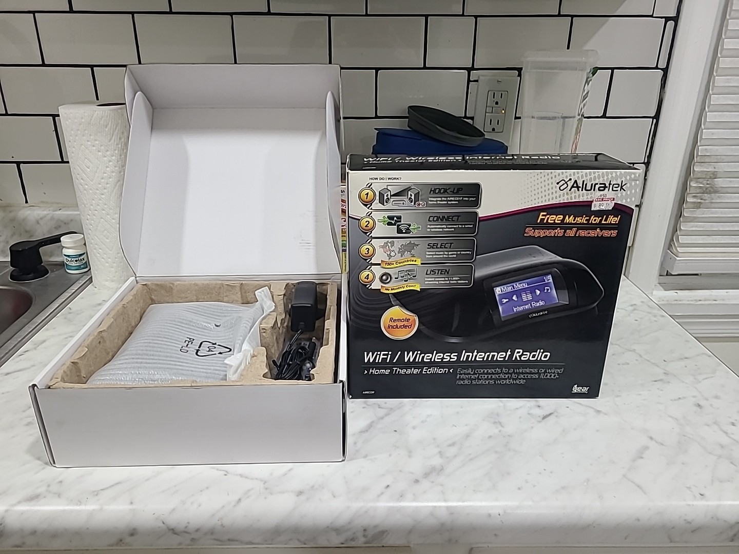 ALURATEK AIREC01F OPEN BOX WIFI/WIRELESS INTERNET RADIO HOME