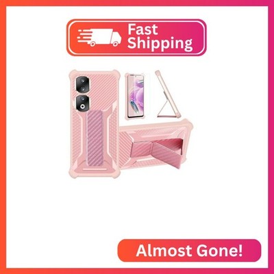 bojioderf Case Compatible for Honor 90 Pro Phone Case Cover [with Tempered Glass