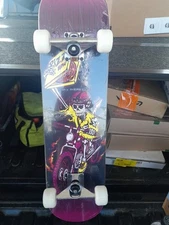 Skeleton Motocross Pizza 31 X 8 Pro Skateboard Pizza Delivery