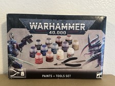Warhammer 40,000 Citadel Colour Paints  Tools Set New Sealed Slight Box Damage
