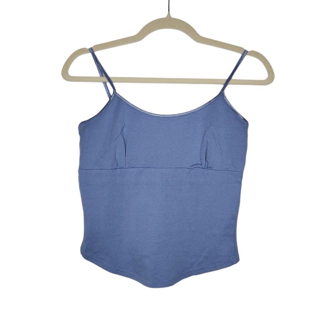 Vintage y2k Energie Tank Top Cami Spaghetti Strap Blue Milkmaid Summer Beach