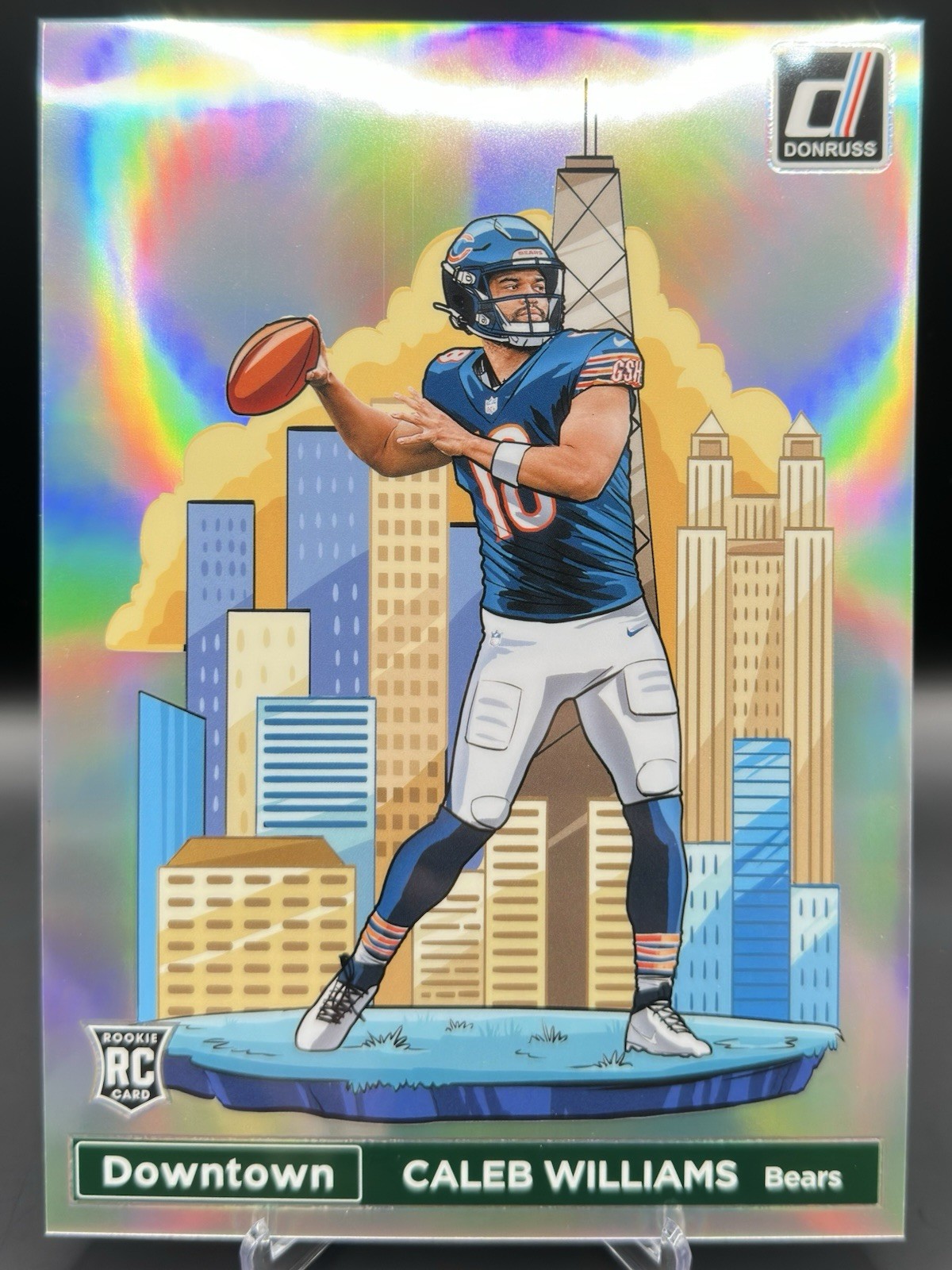 2024 Panini Donruss Caleb Williams Rookie Oversized Downtown #21 (RC, Bears)