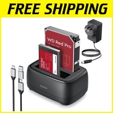 USB Type-C to SATA Hard Drive Docking Station for Cloning