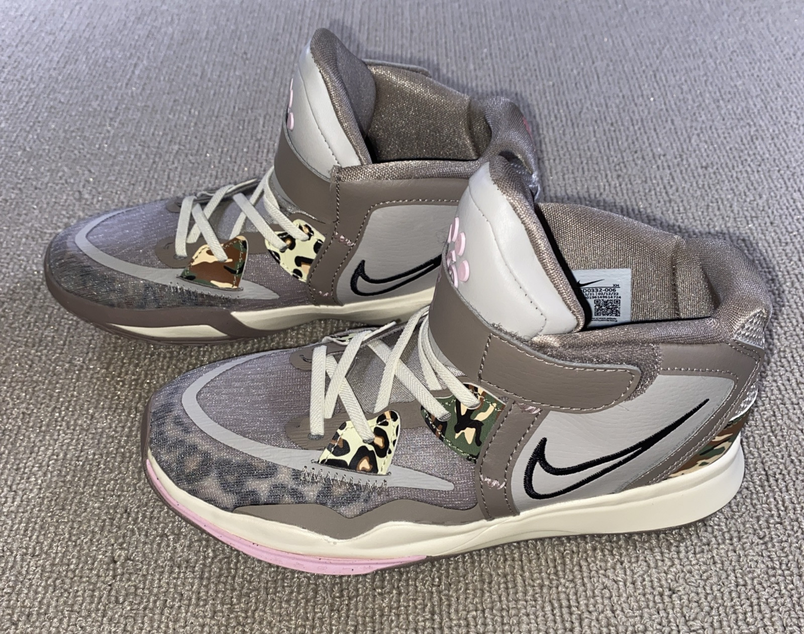 Nike Kyrie Infinity Mid Leopard Camo - DD0332-006 Unisex 3Y image 4
