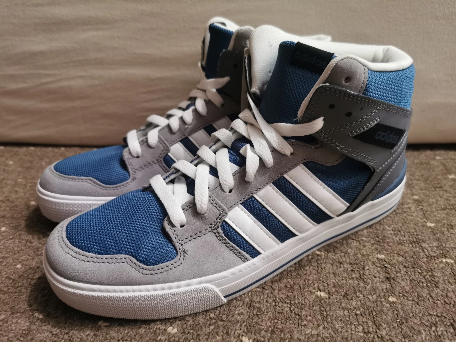 Adidas Neo HOOPS St Mid Multicolore F99233 UK Uomo 9.5 Nuove