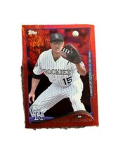 2014 TOPPS Series 2 Jordan Pacheco RED SPARKLE Foil #513 Colorado Rockies
