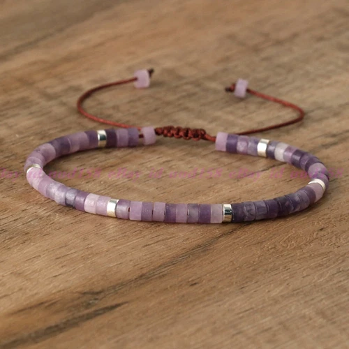 Minimalist Dainty Crystal Assorted Natural Gemstone Beads Healing Reiki Bracelet - Picture 59 of 60