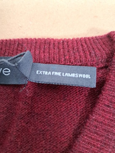 Maglione lana scollo a V IRELANDS EYE DEP CLARET EASY CARE NUOVO CON ETICHETTE uomo taglia XXL - Foto 9 di 15