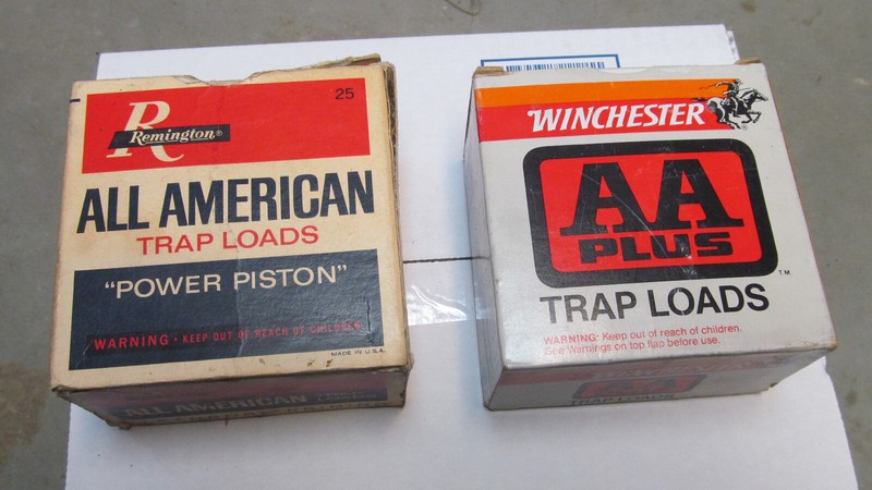 Remington All American & Winchester AA Plus 12 Ga. Cartridge Boxes Pair