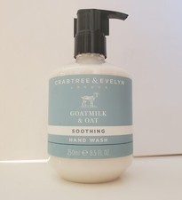Crabtree  Evelyn GOATMILK  OAT Soothing Handwash PUMP 8.5oz D'cont VHTF RARE