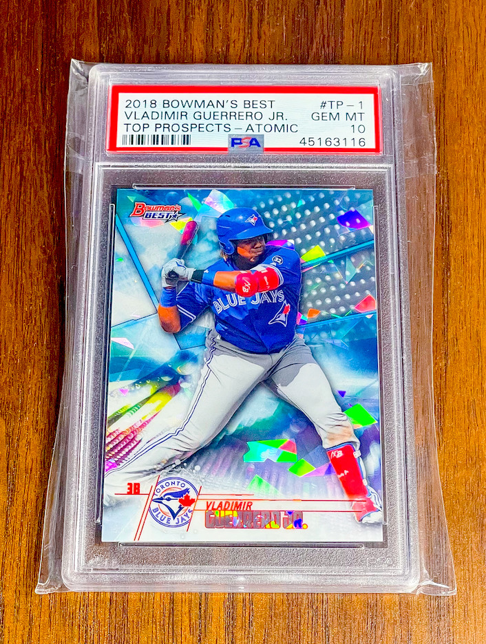 Vladimir Guerrero Jr. 2018 Bowman's Best #TP-1⚾⚾⚾PSA 10 GEM MT⚾⚾Atomic Refractor