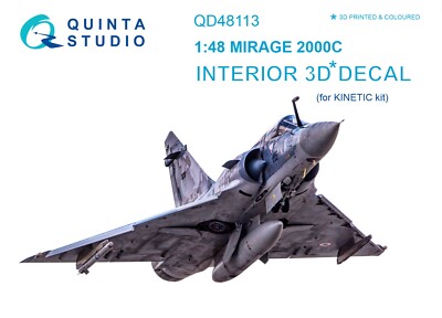Quinta Studio 1/48 Mirage 2000C 3D-gedrucktes & farbiges Interieur...