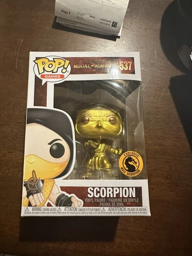 Mortal Kombat 11  Exclusive Scorpion (Gold) Funko Pop #537 Final Kombat