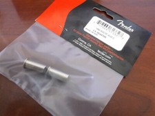 NEW Genuine Fender Thimble Bridge Posts 2 For Jag/Jazz, NICKEL, 005-4447-049