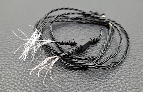Silver Audio Cable For Onkyo IE-FC300 IE-HF300 IE-CTI300 Panasonic RP-HDE10E - Picture 9 of 9