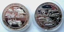 2 x 20 Gramm Silber Medaillen WK II - Atlantikwall 1944 & Jeep - Willys MB