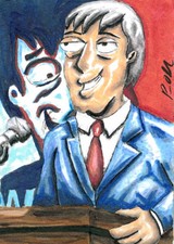 Mayor West from Family Guy one of a kind sketch card by Ryan Olsen