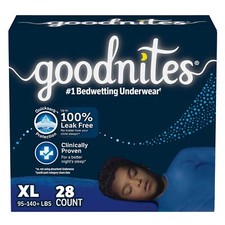 Goodnites Giga Pack Youthpant Boy Size 6 - REPLACES 6953378 CA of 28