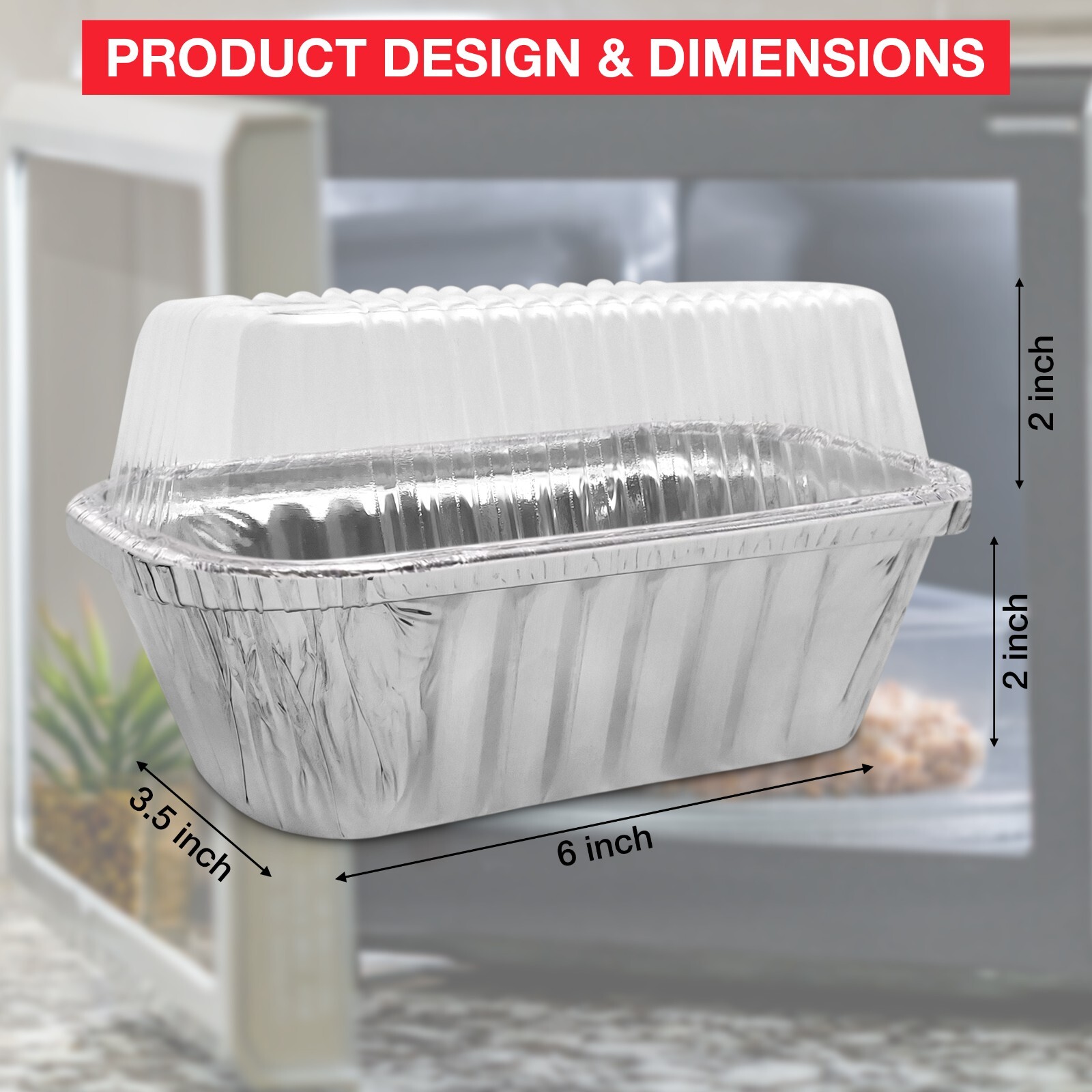 50 Mini Small Loaf Pans with lids Disposable Aluminum baking bread free