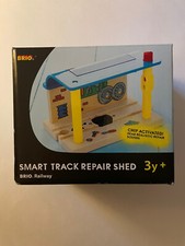 BRIO Railway Smart Track Repair Shed And Smart Speed Tracks NIB 2006