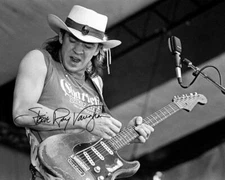 REPRINT - STEVIE RAY VAUGHAN Autographed Signed 8 x 10 Photo Poster Guitar