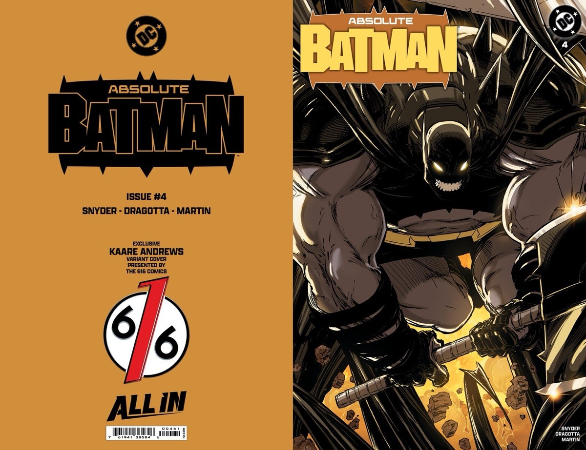 🔥 ABSOLUTE BATMAN 4 KAARE ANDREWS 616 Trade Dress Variant LTD
